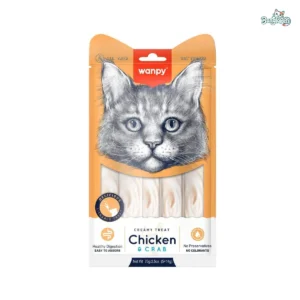 Wanpy Creamy Treat Chicken & Crab — 70g (5 × 14g)