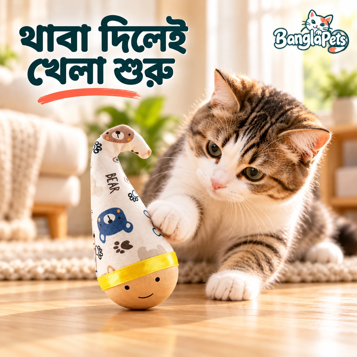 Cat Roly Poly Toy
